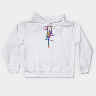 Rhythmic gymnastics ribbon Kids Hoodie